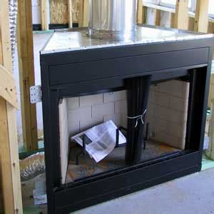 metal fire wall box|prefabricated fireplace box.